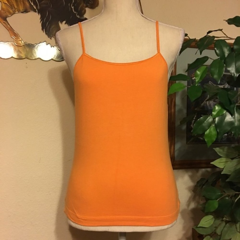 Forenza orange BIB cami tank NWOT S